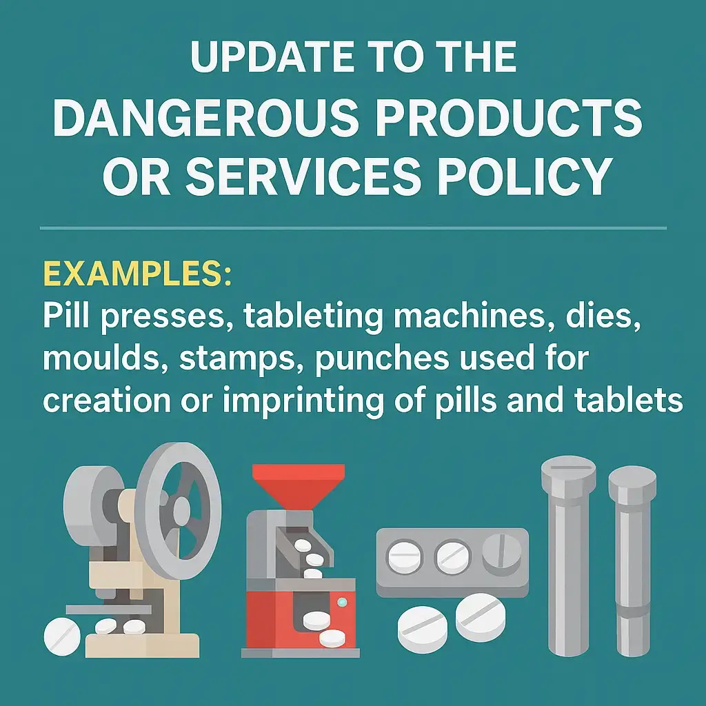 On 1 September 2025, the Google Ads and Google Shopping dangerous products and services policy will be updated to restrict the following category of products